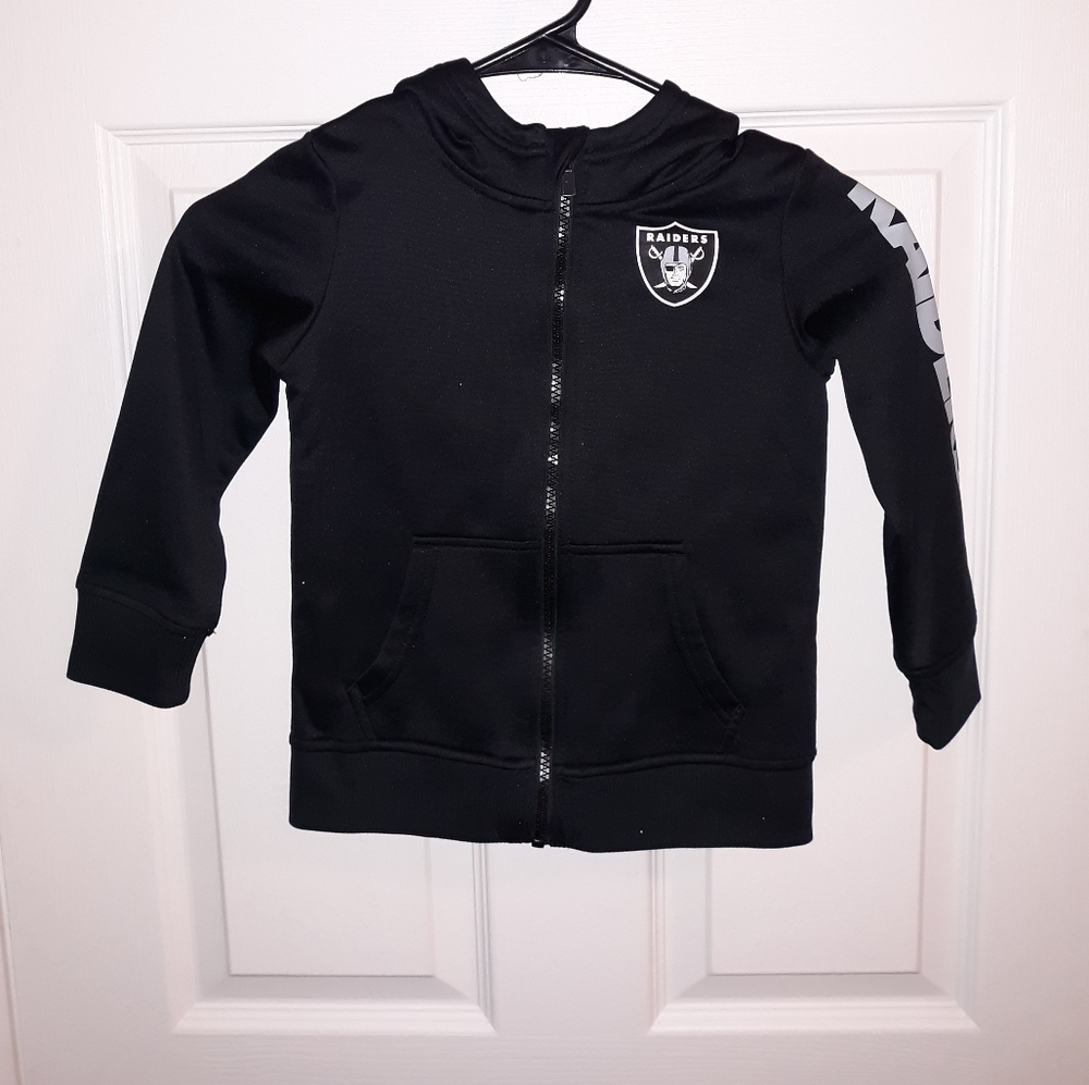 Raiders zip-up hoodie- Toddler